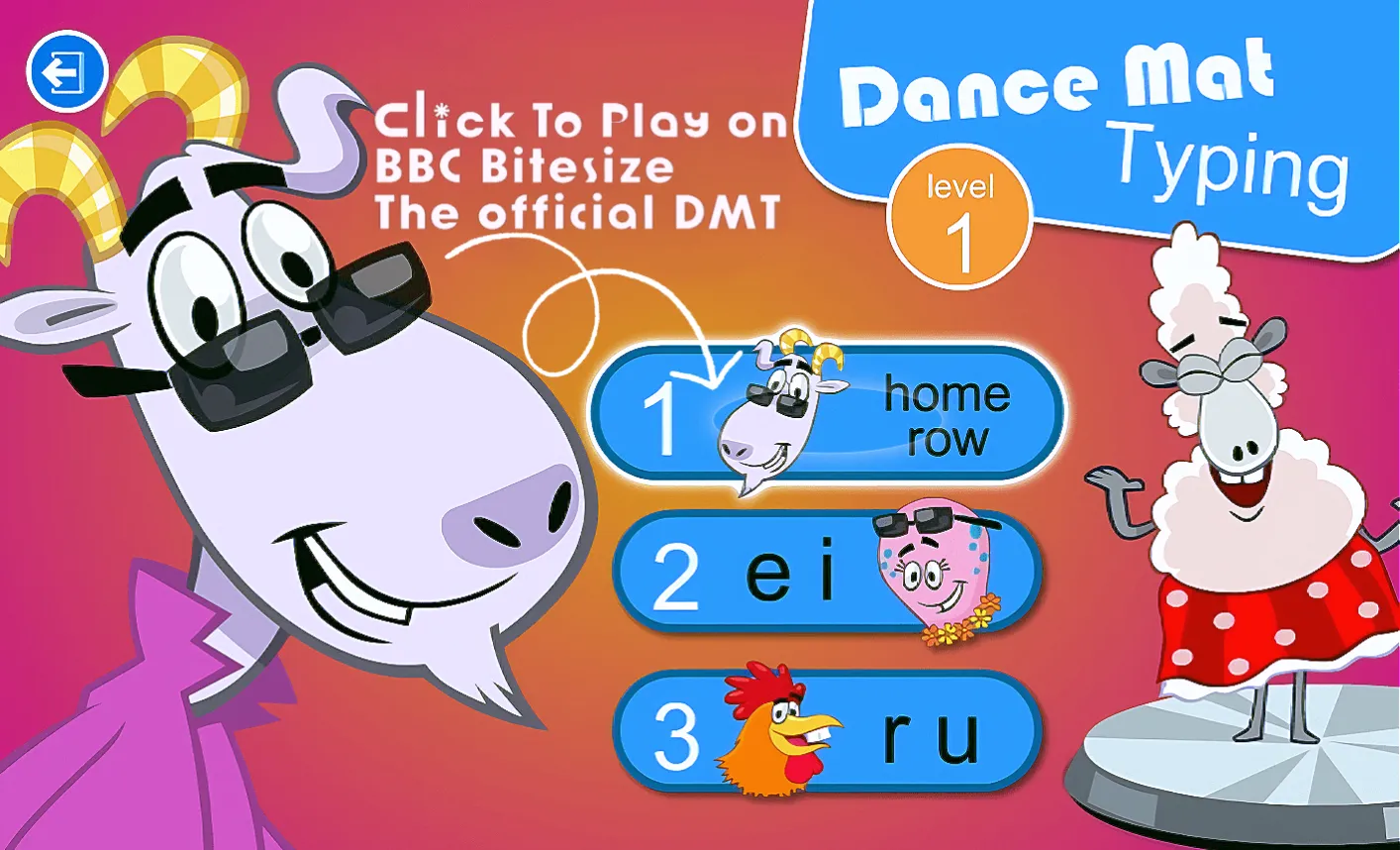 Dance Mat Typing